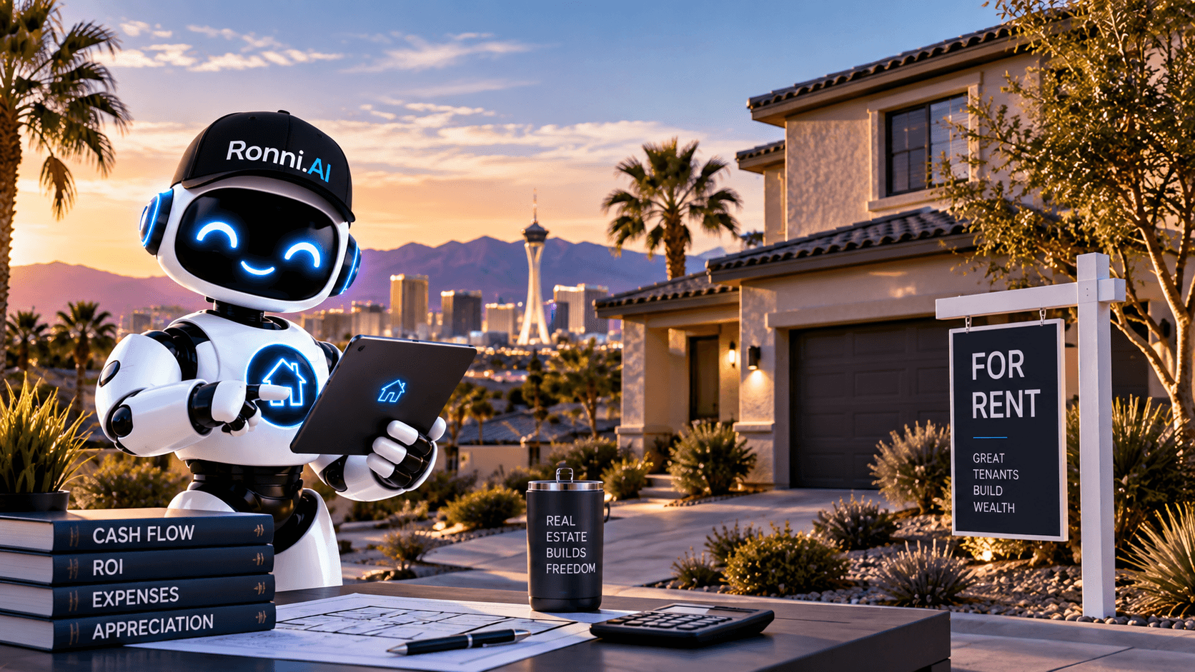 Ronni helping analyze a Las Vegas real estate investment opportunity